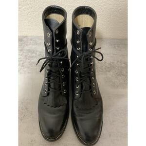 Justin Boots Black Ankle Boots